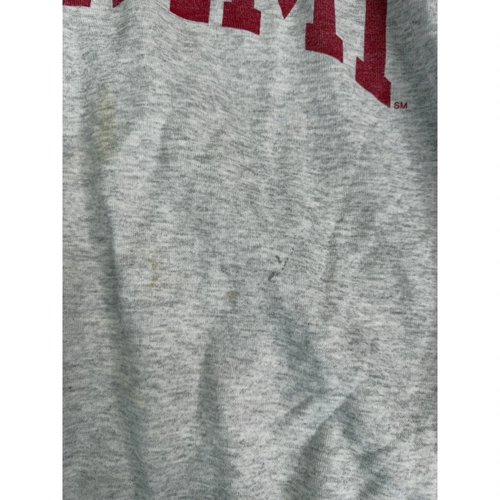 Vintage Miami University Redhawks Sweatshirt Men's Size 2XL Gray - Picture 4 of 10